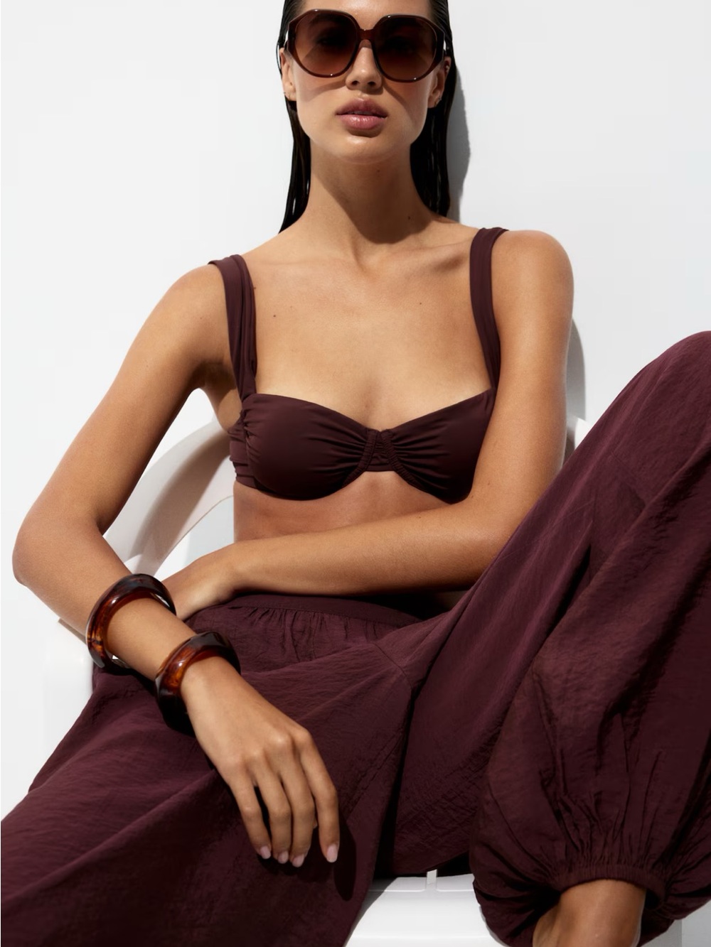H&M BALLOON-LEG BEACH PANTS